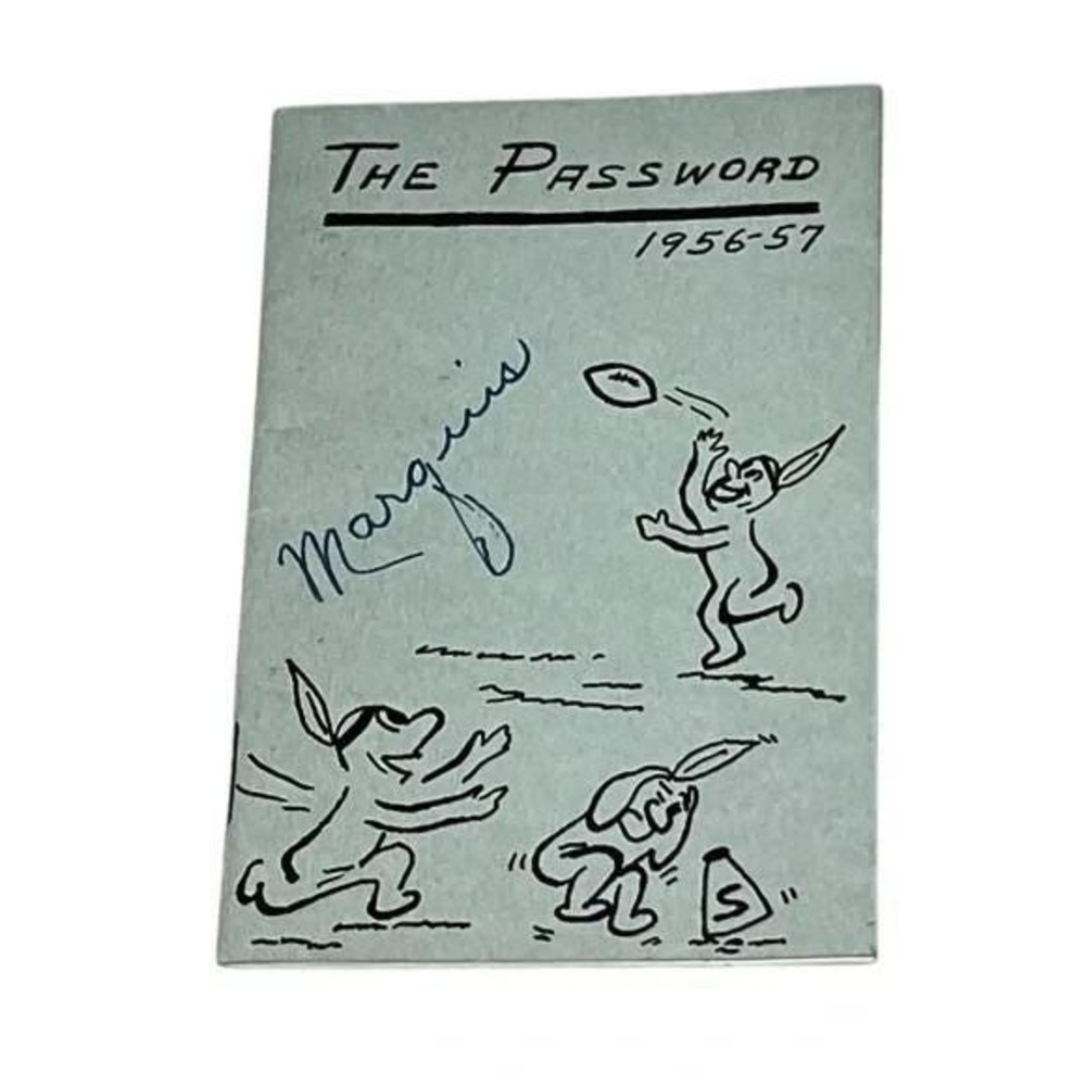 The Password Student Directory of Simpson College 1956-57 Indianola Iowa Vtg CBX